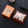 thumbnail image 1 of Caja de regalo creativa, reloj de cuarzo con escala romana, reloj de mujer con diamantes, pulsera de aleación, regalo, 1 of 6