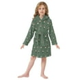thumbnail image 6 of FORMRS Niños Bathrobe Unisex Hooded Robe Soft Plush Pajamas Sleepwear, Size 2-3T, Christmas Forest, 6 of 7