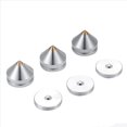 thumbnail image 3 of Juego de 24 Pies de Soporte de Altavoz Almohadilla de Pie AleacióN de Aluminio Puntas de Metal Cono Piso Pie Clavo Plata, 3 of 5