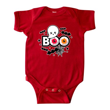 

Inktastic Boo with Ghost Bats and Eyes Gift Baby Boy or Baby Girl Bodysuit