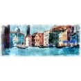 thumbnail image 2 of Bolokofsky, Ronald 18x10 White Modern Wood Framed Museum Art Print Titled - Riding the Canal, 2 of 4