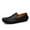 Black, variant on Men's Casual Loafers Slip On Leather Shoes Comfortable Lightweight Driving Shoes Male Moccasins Classic Penny Loafer Flats Boat Shoes Outdoor Walking Shoes