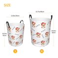 thumbnail image 3 of Goofa Corgi With Santa Claus Hat Printed Circular Hamper,Laundry Basket with Handles,Storage Baskets Foldable,Large Capacity Laundry Hamper-Medium, 3 of 6
