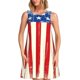 thumbnail image 1 of Fotbe America Flags2 Vestido de Verano sin Mangas para Mujer – Vestido Midi Línea A, Estilo Camiseta Floral, Vestido Playero Casual y Fluido, 1 of 7