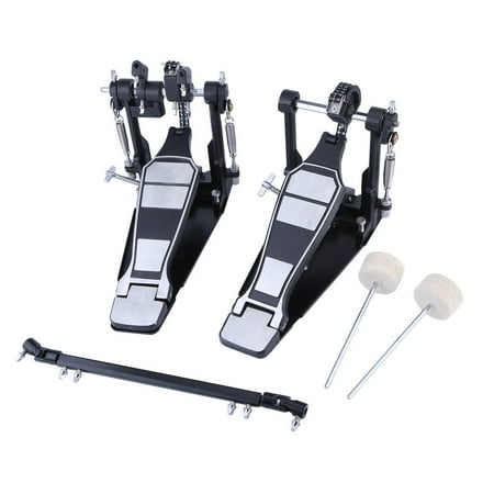 Classic Drum Pedal Dual Foot Kick Pedal Beater Singer Tension Spring And Single Chain Drive Percussion Instrument Accessories