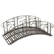 4D Concepts Coral Coast Willow Creek 4 Ft Metal Garden Bridge