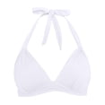 thumbnail image 4 of HNMKIU Stylish Bandeau Bathing Suit Tops for Women 2026 Triangle Padded Design for Beach Women's Swimwear White_001，L, 4 of 5