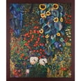 thumbnail image 2 of La Pastiche  Gustav Klimt 'Farm Garden with Sunflowers' Hand Painted Oil Reproduction, 2 of 5