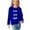 Blue, variant on Zwiiyzr Toddler Baby Girl Long Sleeve Sweatshirt Crew Neck Tops Basic Solid Color Sweater Shirts Kid Fall Clothes 3-14 Years Olive Green