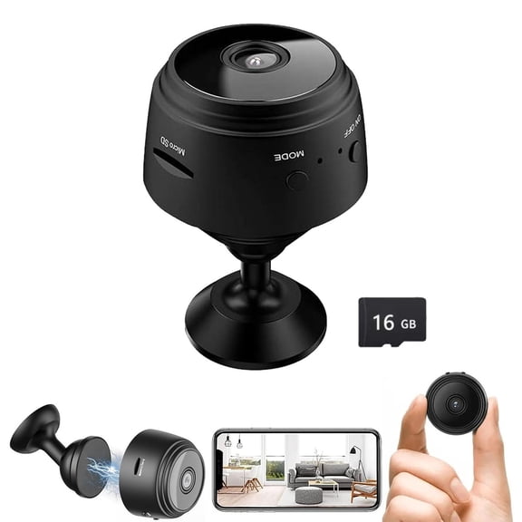 Magnetic Mini Security Camera, Mini 1080p HD Wireless Magnetic Security Camera, Mini Camera Wireless with Night Vision for Home Indoor and Outdoor(1Pc)