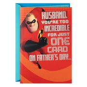 Hallmark Disney Incredibles Funny Father's Day Card With Mini Cards (Too Incredible Husband)