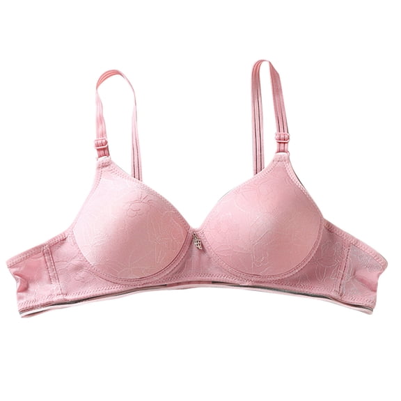 Aoochasliy Bras for Women Clothes Ladies Bra Soild Wire Free Underwire One-Piece Bra Everyday Small Cup Underwire