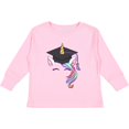 thumbnail image 3 of Inktastic Graduation Cap Unicorn Boys or Girls Long Sleeve Toddler T-Shirt, 3 of 5