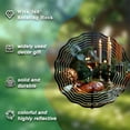 thumbnail image 2 of Elegant Metal Hanging Wind Spinner with Wavy Pattern Design - Perfect Wind Chime for Yard and Garden Decor Adds Charm and Movement, 2 of 6