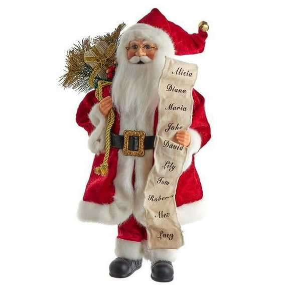 Kringle Klaus KK0138 17.25 in. Kringle Klaus Tradition Santa with List