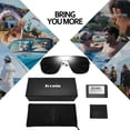 thumbnail image 4 of Joopin Men's Square Sunglasses Polarized UV400 Protection,Aviation Shades for Men Driving Fishing, 4 of 8