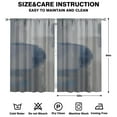thumbnail image 2 of Blue Color Block Curtains-blackout Curtains Bedroom Decor Living Room Darkening Grommet Window Drapes 2 Panels Set 52"x 84", 2 of 2