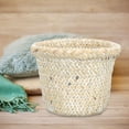 thumbnail image 6 of Woven Wastebasket Wastepaper Storage Medium Trash White, 6 of 8