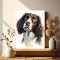 thumbnail image 6 of English Springer Spaniel Watercolor Portrait Canvas Wall Art, Pet Decor for Living Room Bedroom Office Entryway Coffee Shop Home, 6 of 8