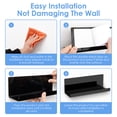 thumbnail image 4 of Ikoopy 2Pcs Acrylic Floating Shelf No Drilling Wall Mounted Storage Shelf with Backing Adhesive Easy Install Wall Display Rack for Bathroom Kitchen Study Room Office, 4 of 13