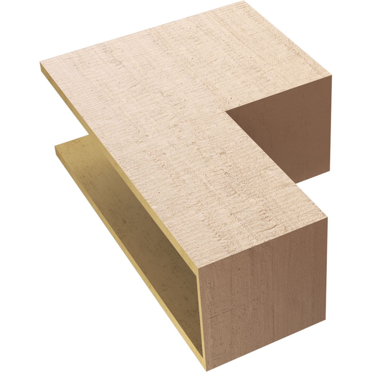 10"W x 20"D x 30"H Classic Chapel Hill Rough Cedar Woodgrain TimberThane Corbel, Primed Tan
