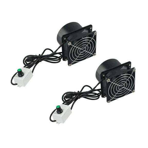 2X USB Speed Control Fan Smoke Absorber Fume Extractor Fan Pipe Duct Exhuast Fan USB Adjustable Speed Fan