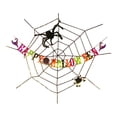 thumbnail image 1 of Decoración de Halloween con telaraña y luz, decoración de Halloween, fondo de fiesta para porche, patio, suministros para fiestas de mascaradas Estilo B, 1 of 8