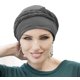 thumbnail image 1 of Masumi Asha Gorro de Quimio para Mujer con Pérdida de Cabello Turbante de Algodón Pañuelo para la Cabeza Envolvente para Mujer (Gris), 1 of 4
