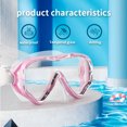 thumbnail image 2 of Lunettes de Natation Professionnelles pour Enfants avec Couvre-Nez Anti-Buée Vue Large Équipement de Natation pour Garçons Filles Enfants Lunettes Rouges, 2 of 6
