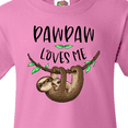 thumbnail image 4 of Inktastic Pawpaw Loves Me Cute Sloth and Baby Youth T-Shirt, 4 of 5