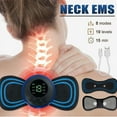 thumbnail image 3 of EMS Neck Massager Rechargeable Cervical Massage Sticker Patch 8 Mode 19 Gears Pulsed Therapy Instrument Tens Muscle Stimulator Pain Relief, 3 of 5