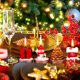 thumbnail image 1 of Fiudx Ofertas Flash Del Día Velas Navideñas Velas De Casa De Regalo De Muñeco De Nieve De Papá Noel Para Fiesta En Casa Halloween, 1 of 3