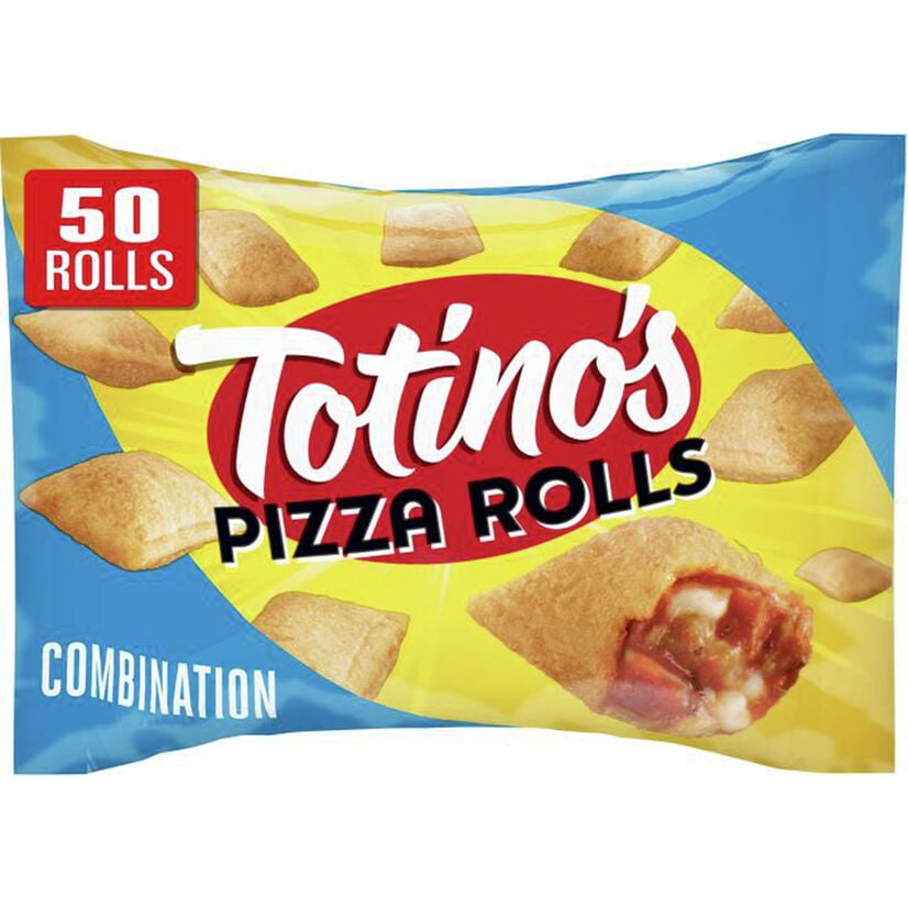 Totino's Pizza Rolls, Combination, 50 Rolls, 24.8 oz Bag (frozen