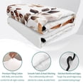 thumbnail image 4 of Twin XL Quilt Set 68''x98'', Eucalyptus Leaves Lightweight Summer Bedspread Coverlet Set with 2 Pillow Shams, Orange Blue Botanical Vintage Breathable All Season Quilt Bedding for Dorm/Guest Room, 4 of 9