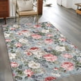 thumbnail image 3 of Vintage Spring Floral Area Rug 4'x6', Summer Botanical Watercolor Washable Non-Slip Rugs, Low Pile Large Carpet for Living Room Bedroom Dining Room Kitchen Office Indoor Mat, 3 of 9