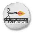 thumbnail image 1 of Flame Instrument Line Man Round Throw Pillow Home Decoration Cushion, 1 of 3