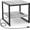 Light Oak, variant on End Table with Charging Station, 20" Mini Fridge Stand with Power Outlets, Heavy Duty Side Table for Living Room, Small Table Stand & Fridge Table, Black