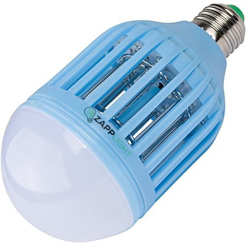 Zapplight Bug Zapper Night Light Dual Bright LED Light Bulb Mosquito