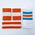 thumbnail image 5 of Couver Jackie Moon Semi Pro Halloween Costume Accessories Retro 70s Basketball Outfit Set, One Tube Socks Only, 5 of 6