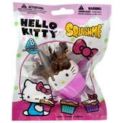 Hello Sanrio Squishme Chocolate Icing withHot Pink Wrapper Squeeze Toy