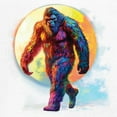 thumbnail image 3 of Full Moon Bigfoot Women's V-Neck T-shirt Hiking Sasquatch Hide and Seek Champion, 3 of 7