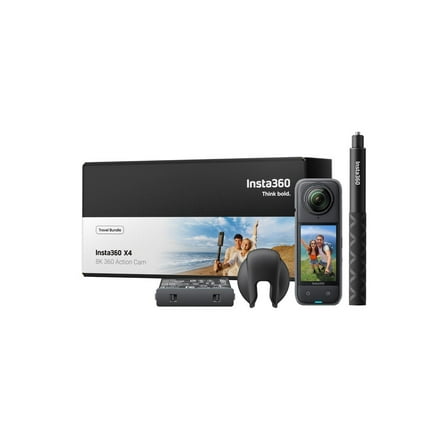 Insta360 X4 Digital Camcorder, 2.5" LCD Touchscreen, 1/2" CMOS, 8K, 5.7K