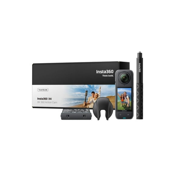 Insta360 X4 Digital Camcorder, 2.5" LCD Touchscreen, 1/2" CMOS, 8K, 5.7K