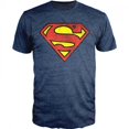thumbnail image 1 of Superman 797251-small DC Comics Superman Logo T-Shirt, Navy Heather - Small, 1 of 1