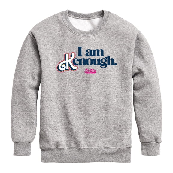 Barbie - I Am Kenough - Youth Boys Crew Fleece Sweatshirt