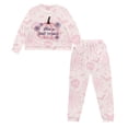 thumbnail image 3 of Tutoliy Halloween Pjs for Women Pumpkin Bat Printed Pajama Cozy Sleepwear with Pockets Spider Web Printed Loungewear with Pockets, L, 3 of 7