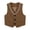 Coffee, variant on mgoYE Boy's Formal Suit Vest Solid Dress Waistcoat Vest with Pockets(Khaki,15 Years)
