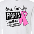thumbnail image 4 of Inktastic Our Family Fights Together Breast Cancer Awareness Long Sleeve T-Shirt, 4 of 5