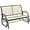 Beige, variant on BOBOKY 2-Person Outdoor Glider Bench, Patio Double Swing Rocking Chair Loveseat w/Powder Coated Steel Frame for Backyard Garden Porch,Beige