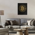 thumbnail image 3 of Stupell Industries Art Deco Bold Golden Digital Currency Canvas Art, 16 x 20, by Svetlana Aleynikova, 3 of 8